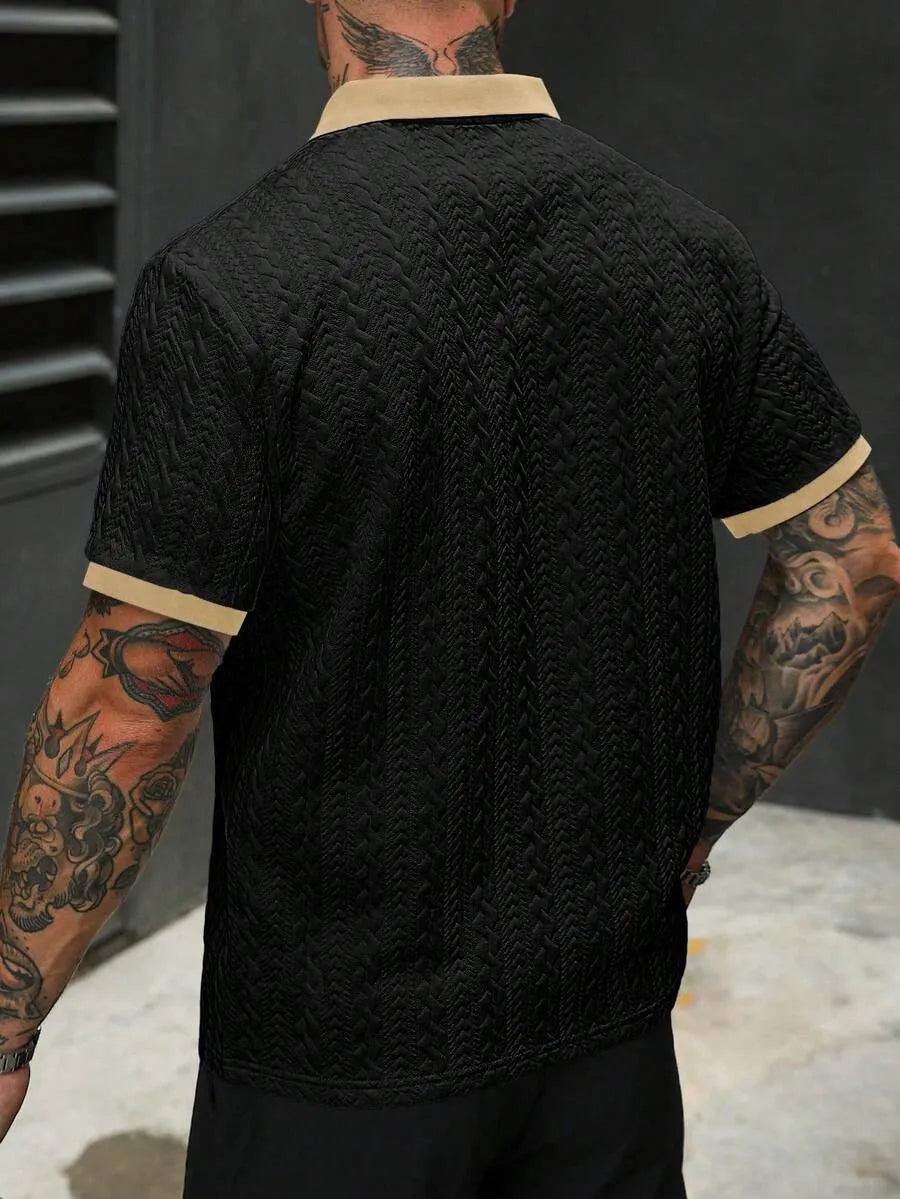 Camiseta para hombre con estampado texturizado