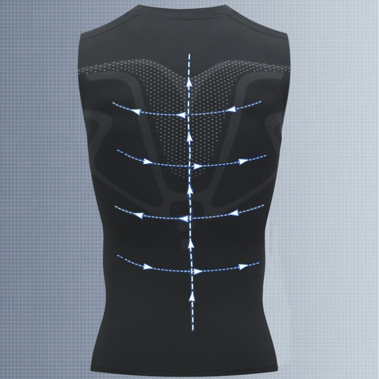 Camiseta sin mangas moldeadora iónica