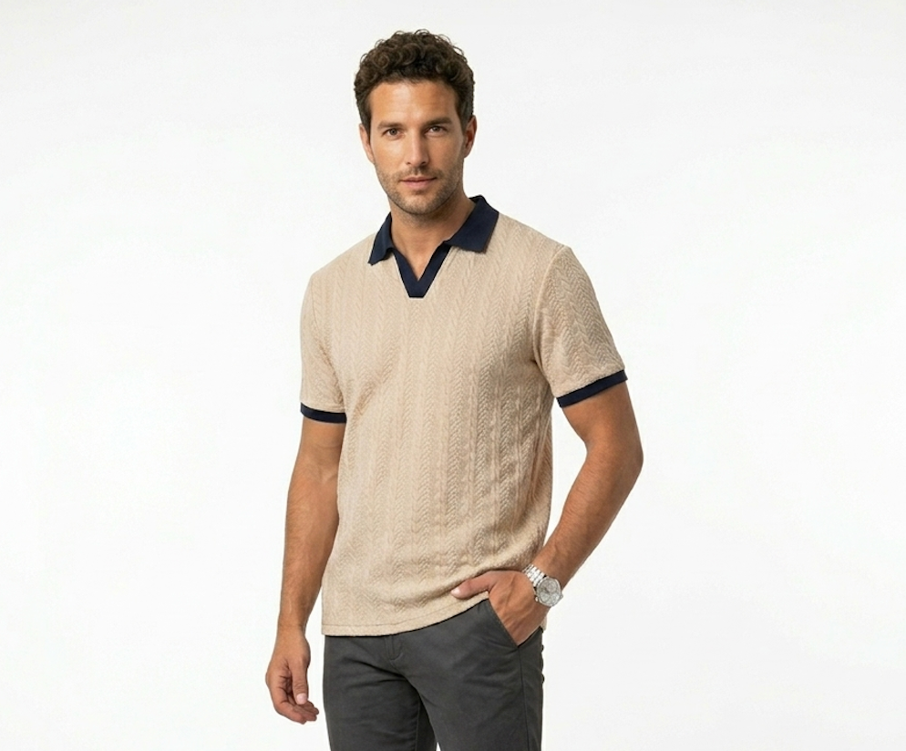 Camiseta para hombre con estampado texturizado