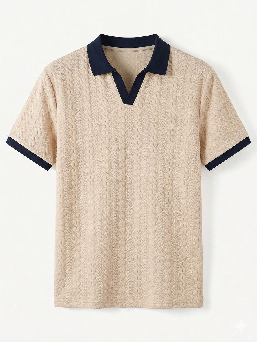 Camiseta para hombre con estampado texturizado