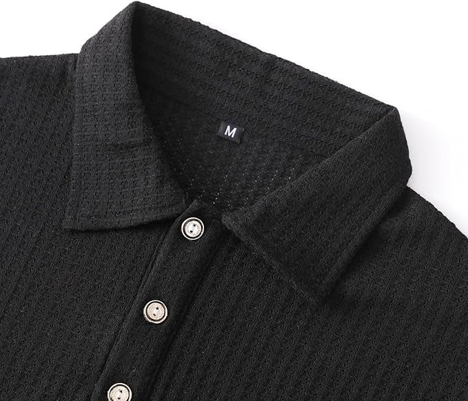 Camisa de punto de hombre de manga corta