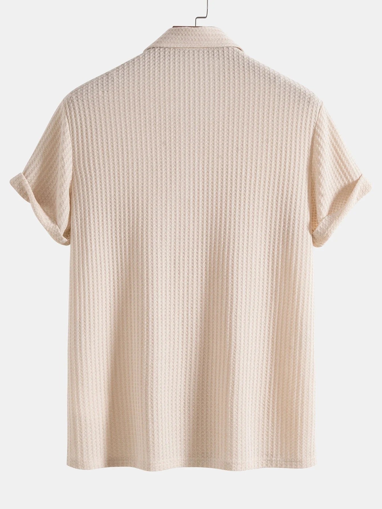 Camisa de punto de hombre de manga corta