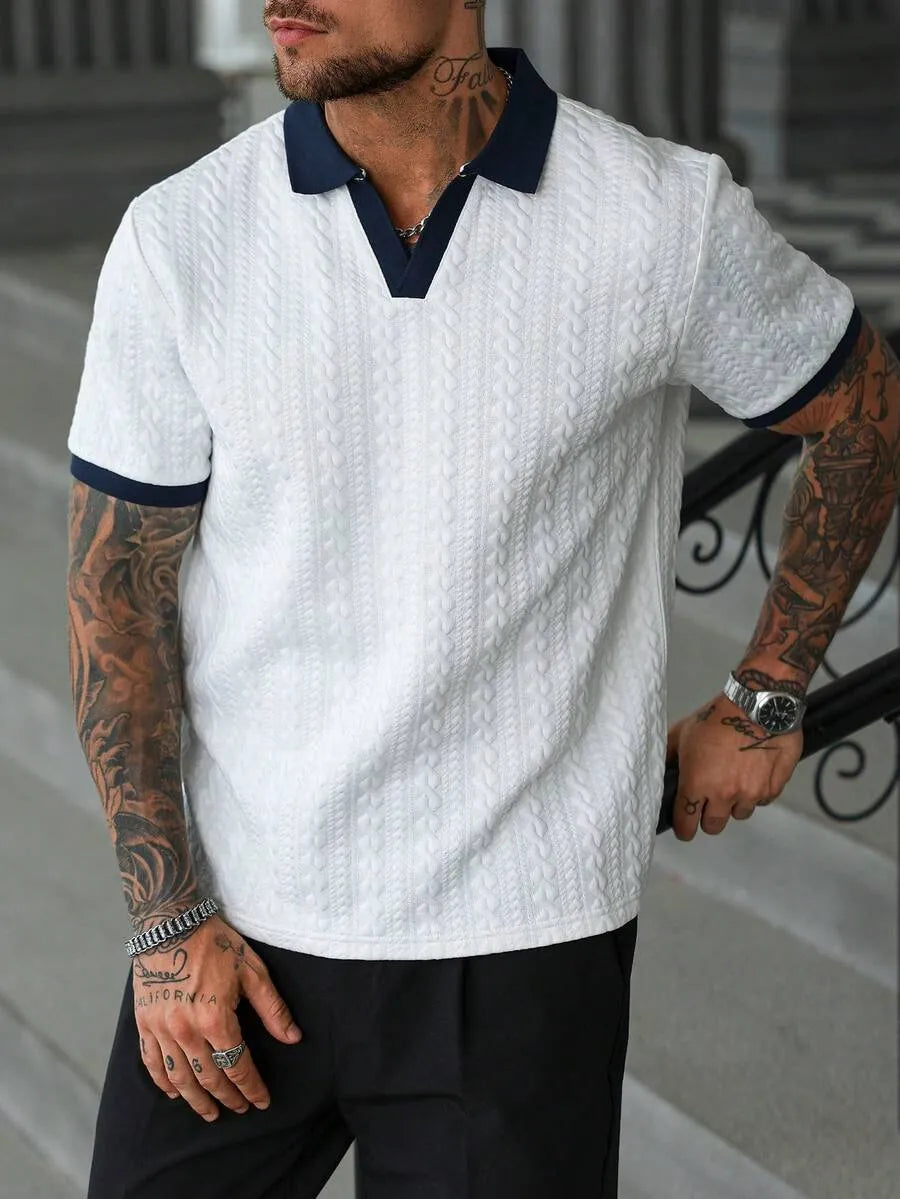 Camiseta para hombre con estampado texturizado