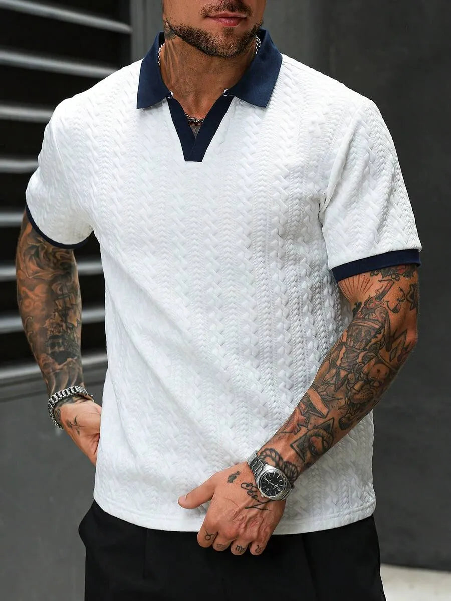 Camiseta para hombre con estampado texturizado