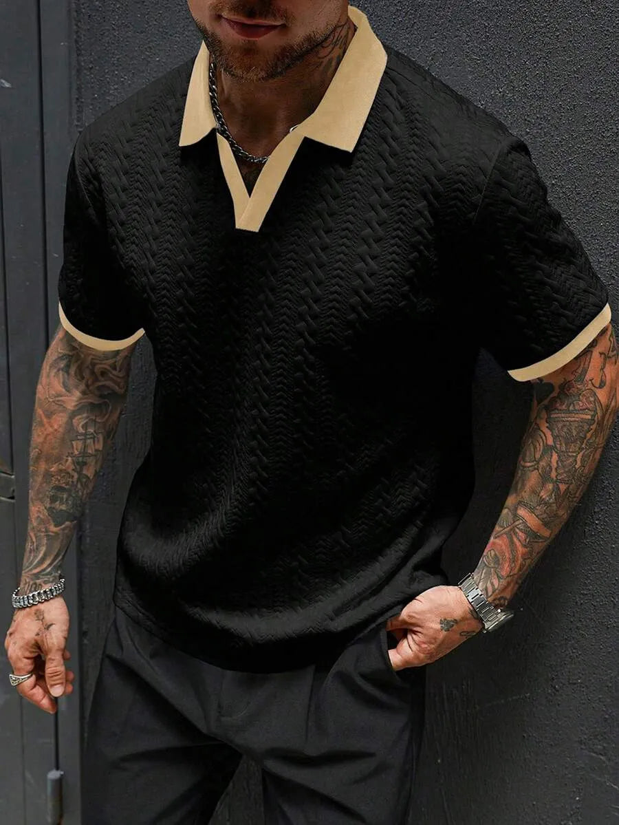 Camiseta para hombre con estampado texturizado