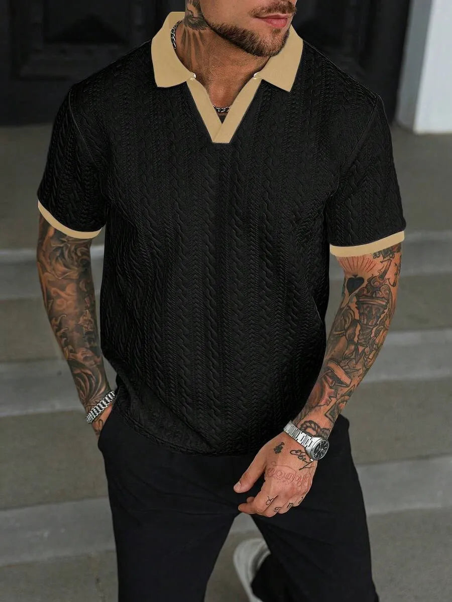 Camiseta para hombre con estampado texturizado