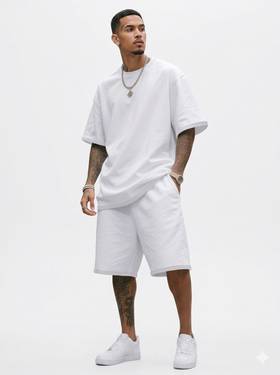 axen conjunto casual de dos piezas: camiseta y pantalon corto