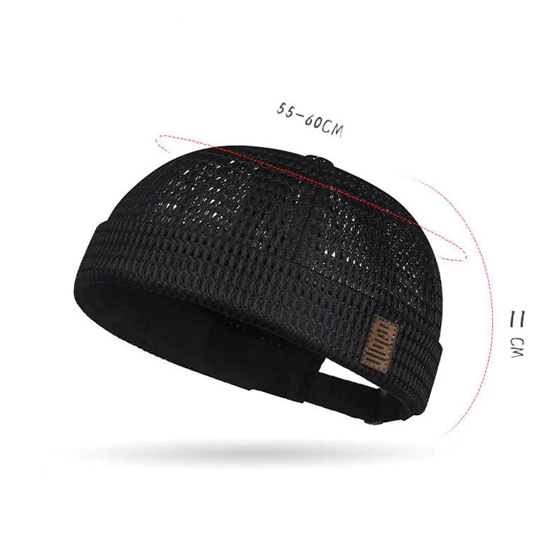 Becellen Gorra Docker ligera de malla transpirable sin visera