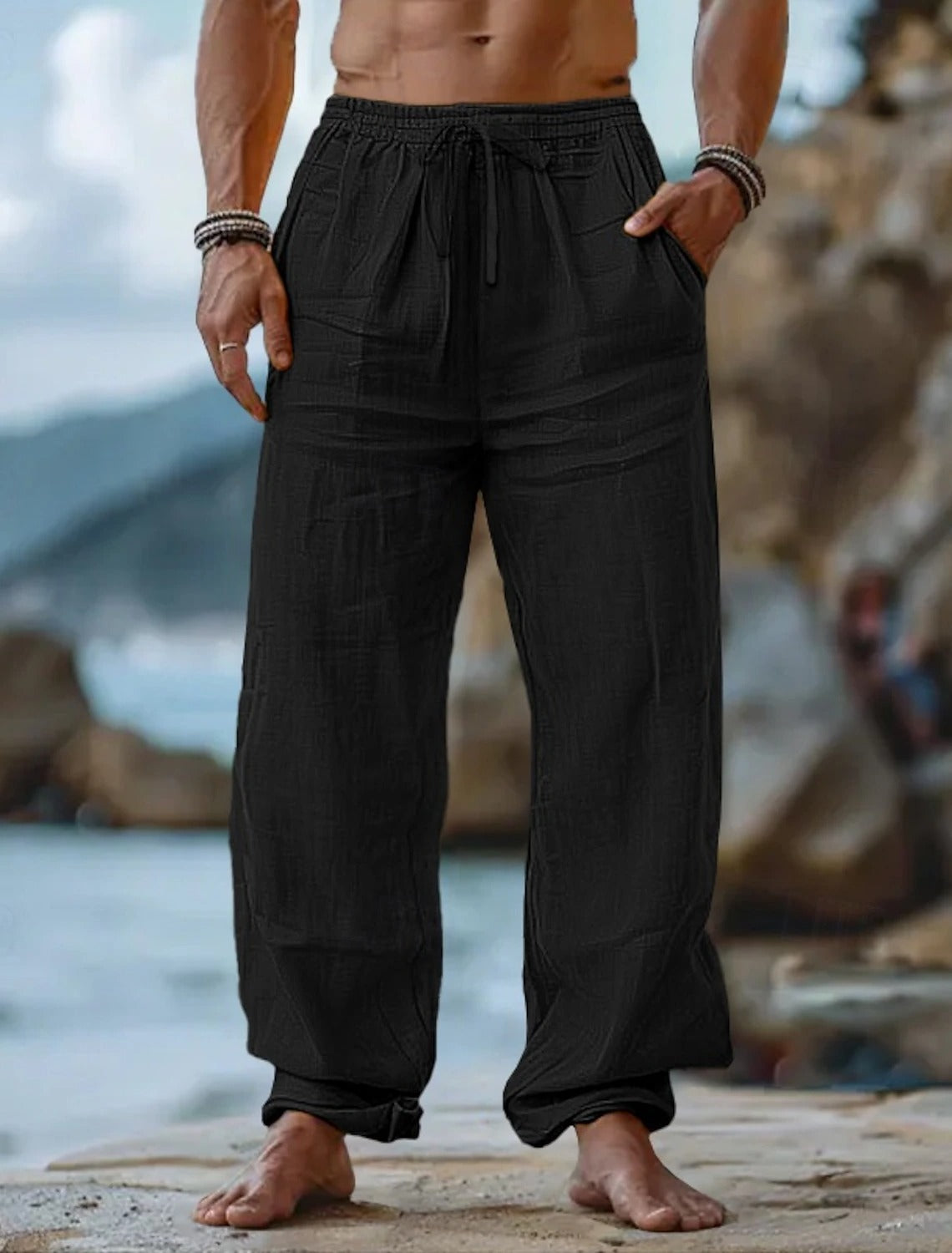 Pantalones holgados de corte recto para hombre: cómodos, versátiles