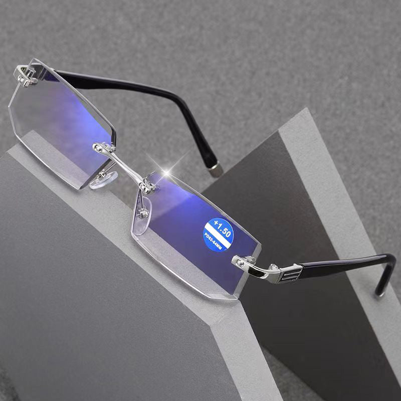 Gafas sin montura con filtro de luz azul
