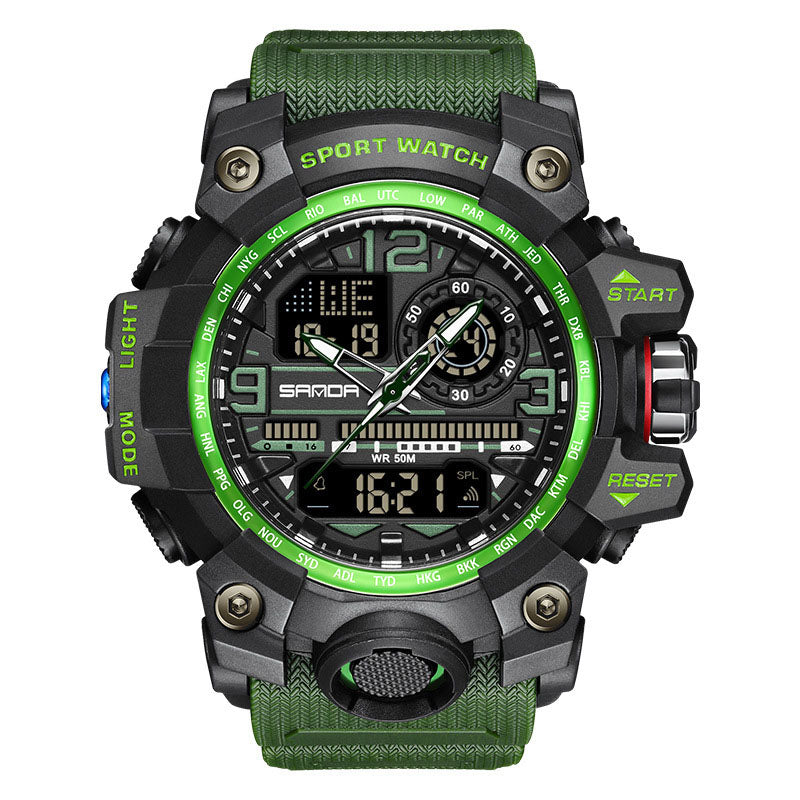 Reloj de hombre multifuncional, resistente al agua y luminoso