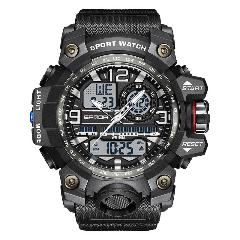 Reloj de hombre multifuncional, resistente al agua y luminoso
