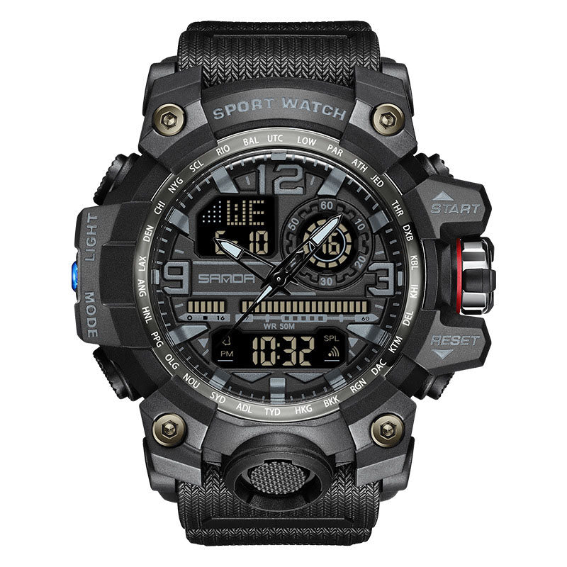 Reloj de hombre multifuncional, resistente al agua y luminoso