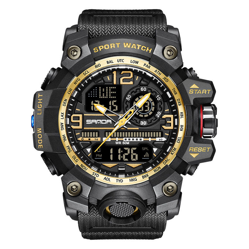 Reloj de hombre multifuncional, resistente al agua y luminoso