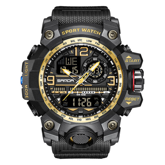 Reloj de hombre multifuncional, resistente al agua y luminoso