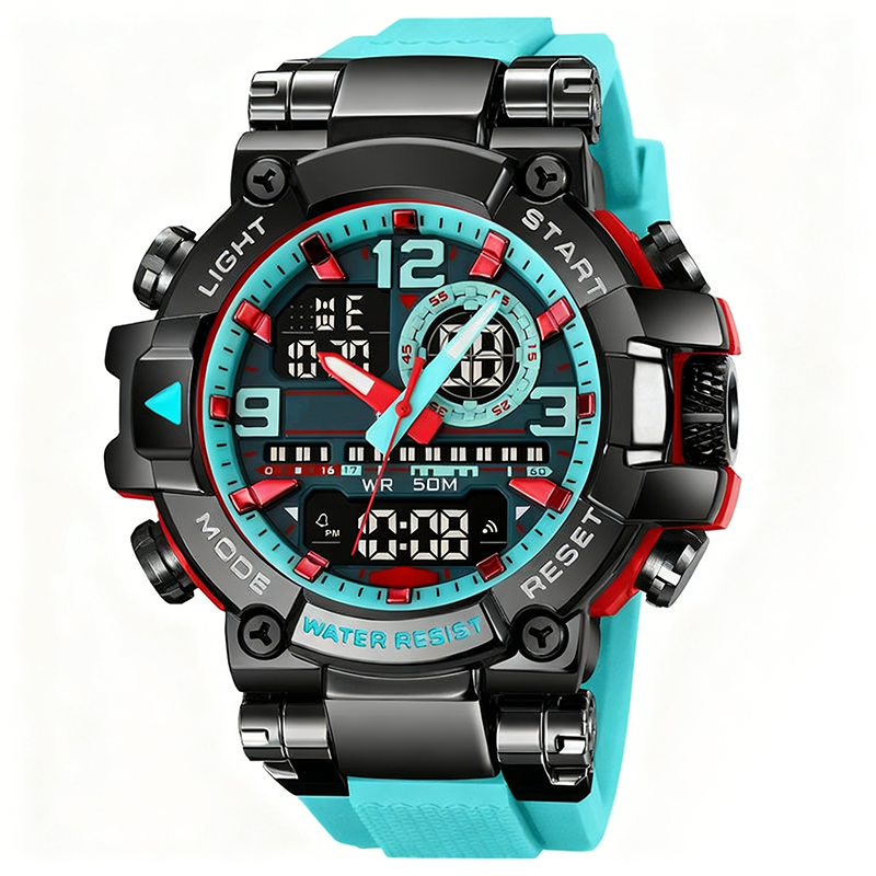 Reloj digital LED multifuncional e impermeable: cronómetro, alarma y perfecto para practicar deporte y actividades al aire libre