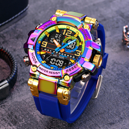 Reloj digital LED multifuncional e impermeable: cronómetro, alarma y perfecto para practicar deporte y actividades al aire libre
