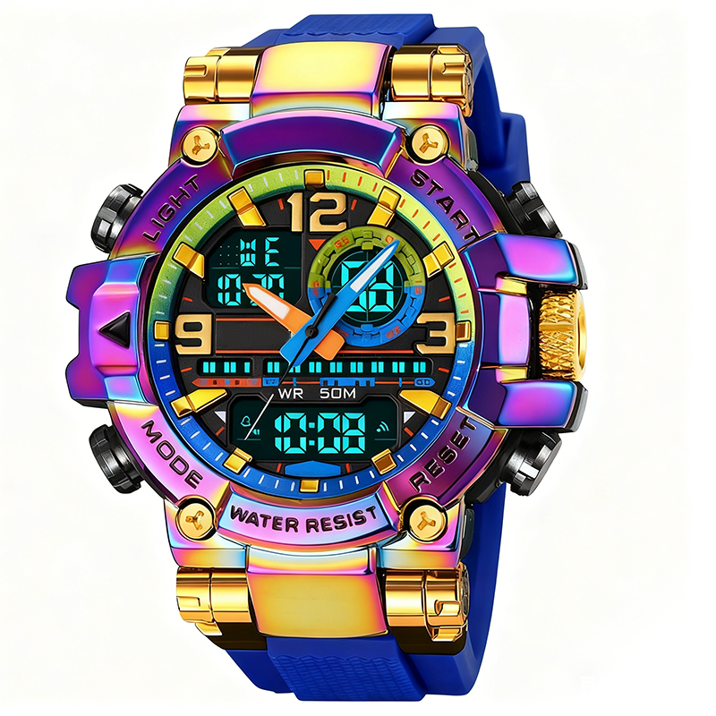 Reloj digital LED multifuncional e impermeable: cronómetro, alarma y perfecto para practicar deporte y actividades al aire libre