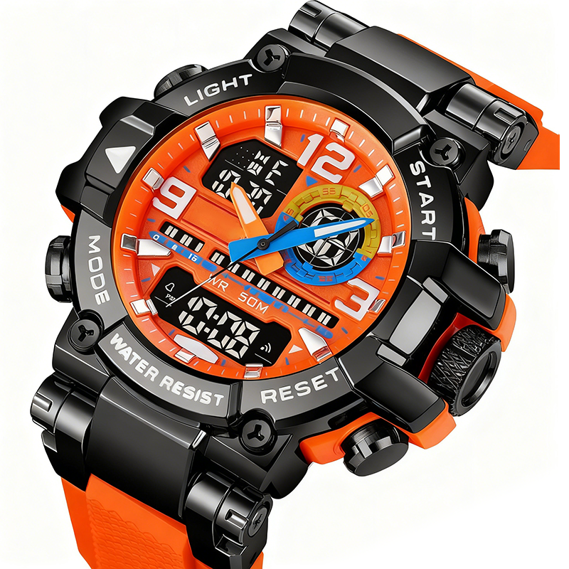 Reloj digital LED multifuncional e impermeable: cronómetro, alarma y perfecto para practicar deporte y actividades al aire libre