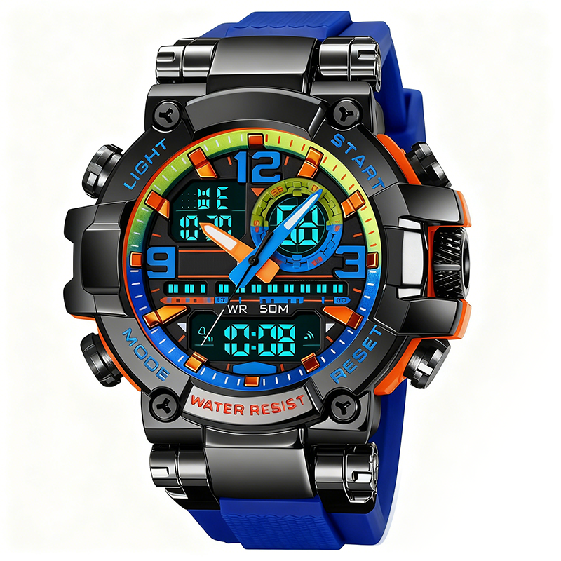 Reloj digital LED multifuncional e impermeable: cronómetro, alarma y perfecto para practicar deporte y actividades al aire libre