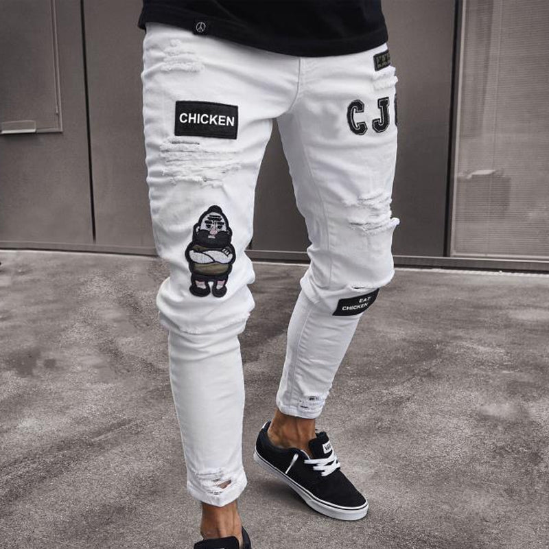 Vaqueros de hombre en negro: estilo urbano moderno