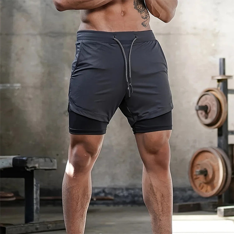 Pantalones cortos deportivos de secado rápido para hombre