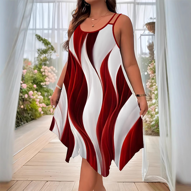 Vestido sin mangas con tirantes dobles para mujer