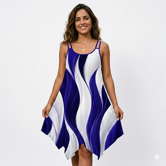 Vestido sin mangas con tirantes dobles para mujer