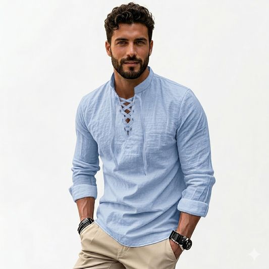 Camisa  lisa para hombre